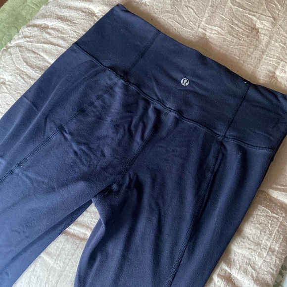 Lululemon Athletica Flare Legging Navy Blue - Picture 2 of 2